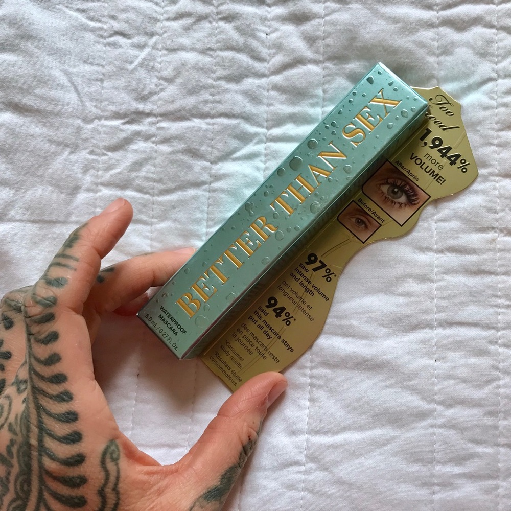 NEW Too Faced Better Than Sex Mascara Waterproof
